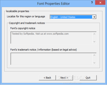 Font Properties Editor screenshot 5