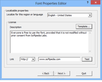 Font Properties Editor screenshot 7