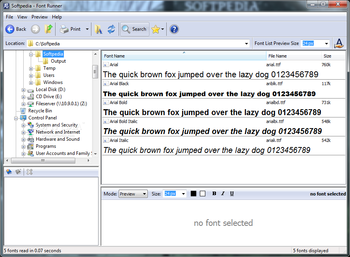 Font Runner screenshot