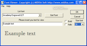 Font Viewer screenshot