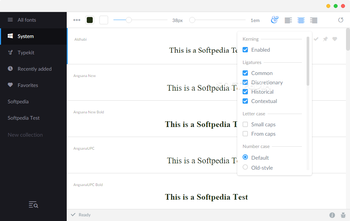 FontBase screenshot 2
