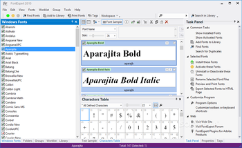 FontExpert screenshot
