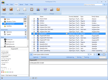 FontExplorer X Pro screenshot 3