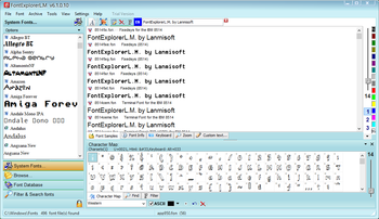 FontExplorerL.M. screenshot