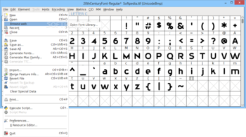 FontForge screenshot 2