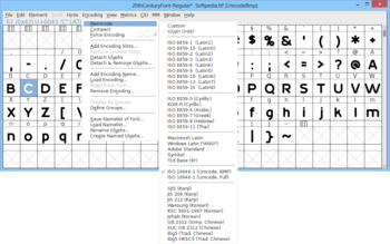 FontForge screenshot 6