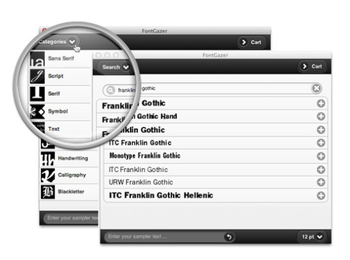 FontGazer for Adobe InDesign screenshot