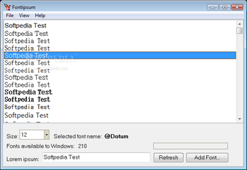 FontIpsum screenshot