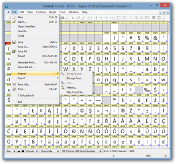 FontLab Studio screenshot 3