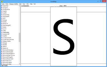 FontMap screenshot 2