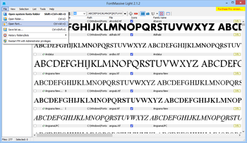 FontMassive Light screenshot 2