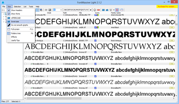 FontMassive Light screenshot 3