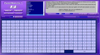 FontMatrix screenshot