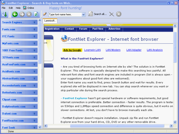 FontNet Explorer screenshot 2