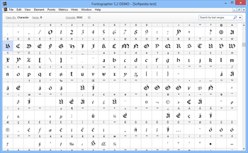 Fontographer screenshot