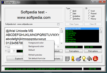 FontPage screenshot 2