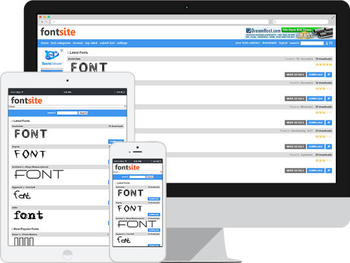 Fonts Site Script screenshot