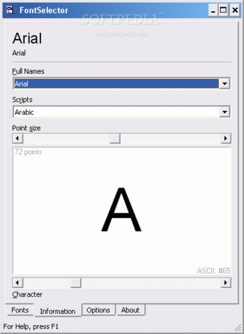 FontSelector screenshot 3