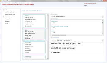FontsLoaderXpress screenshot