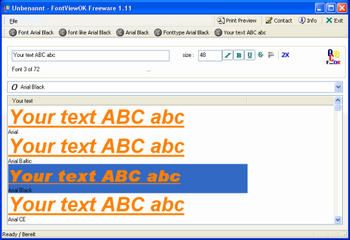 FontViewOK Portable screenshot 2
