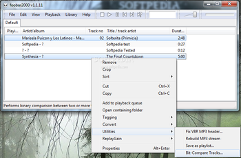 foo bitcompare screenshot