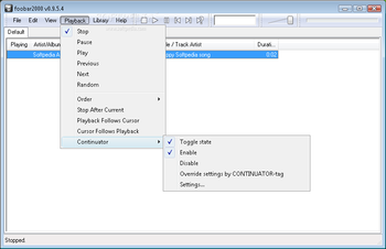foo dsp continuator screenshot 2