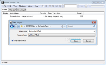foo playlist output screenshot 2