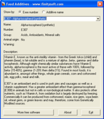 Food Additives screenshot