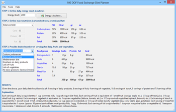 Food Exchange Diet Planner screenshot 3