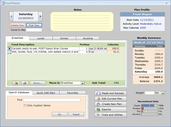 Food Planner screenshot