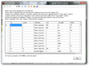 FoodsCalorieMeter screenshot 2