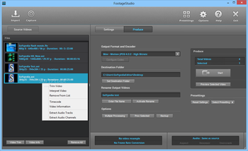 FootageStudio screenshot