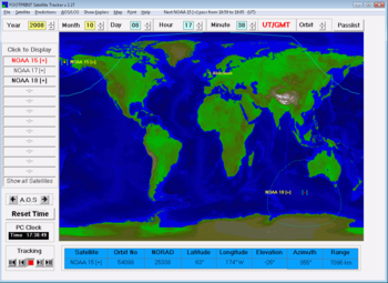 Footprint Satellite Tracker screenshot