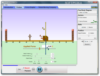 Forces and Motion screenshot