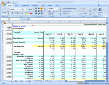 Forecast and Budget Builder Excel screenshot 3