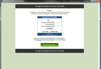 Foreign Exchange Currency Converter screenshot