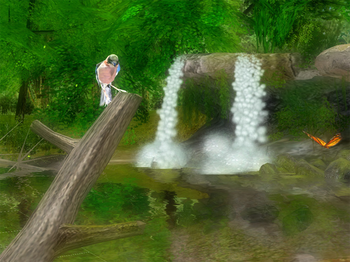 Forest Waterfall 3D Screensaver screenshot