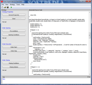 Forex Expert Advisor Generator screenshot