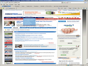 Forex Toolbar for IE screenshot