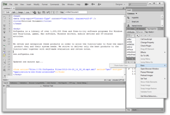 Form Auto Clear for Dreamweaver screenshot