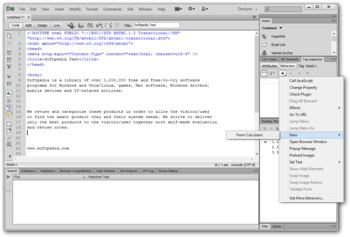 Form Calculator for Dreamweaver screenshot
