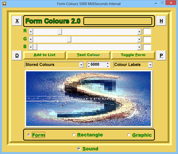 Form Colours screenshot