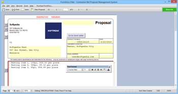 FormDocs Filler - Contractor Bid Proposal Management System screenshot