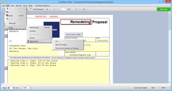 FormDocs Filler - Contractor Bid Proposal Management System screenshot 5