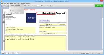 FormDocs Filler - Contractor Bid Proposal Management System screenshot 7