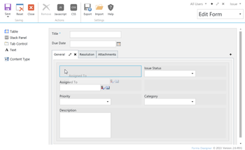 Forms Designer for SharePoint 2013 screenshot
