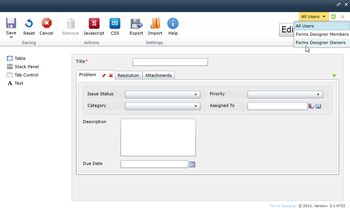 Forms Designer screenshot 2