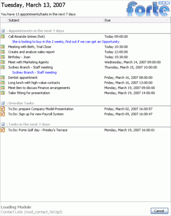 Forte CRM Solo screenshot