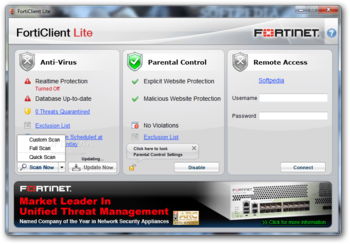 FortiClient Lite screenshot 2