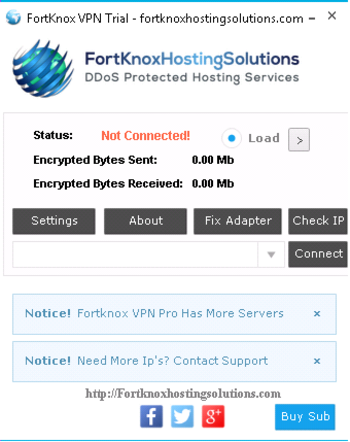 Fortknox VPN screenshot 2